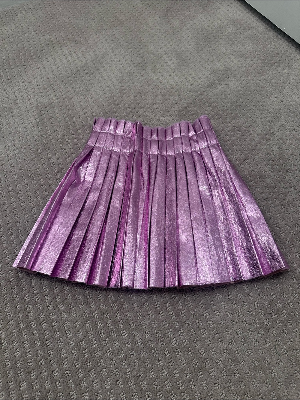 Lola + The Boys Foil Pleated Skirt — Girls Size 4
